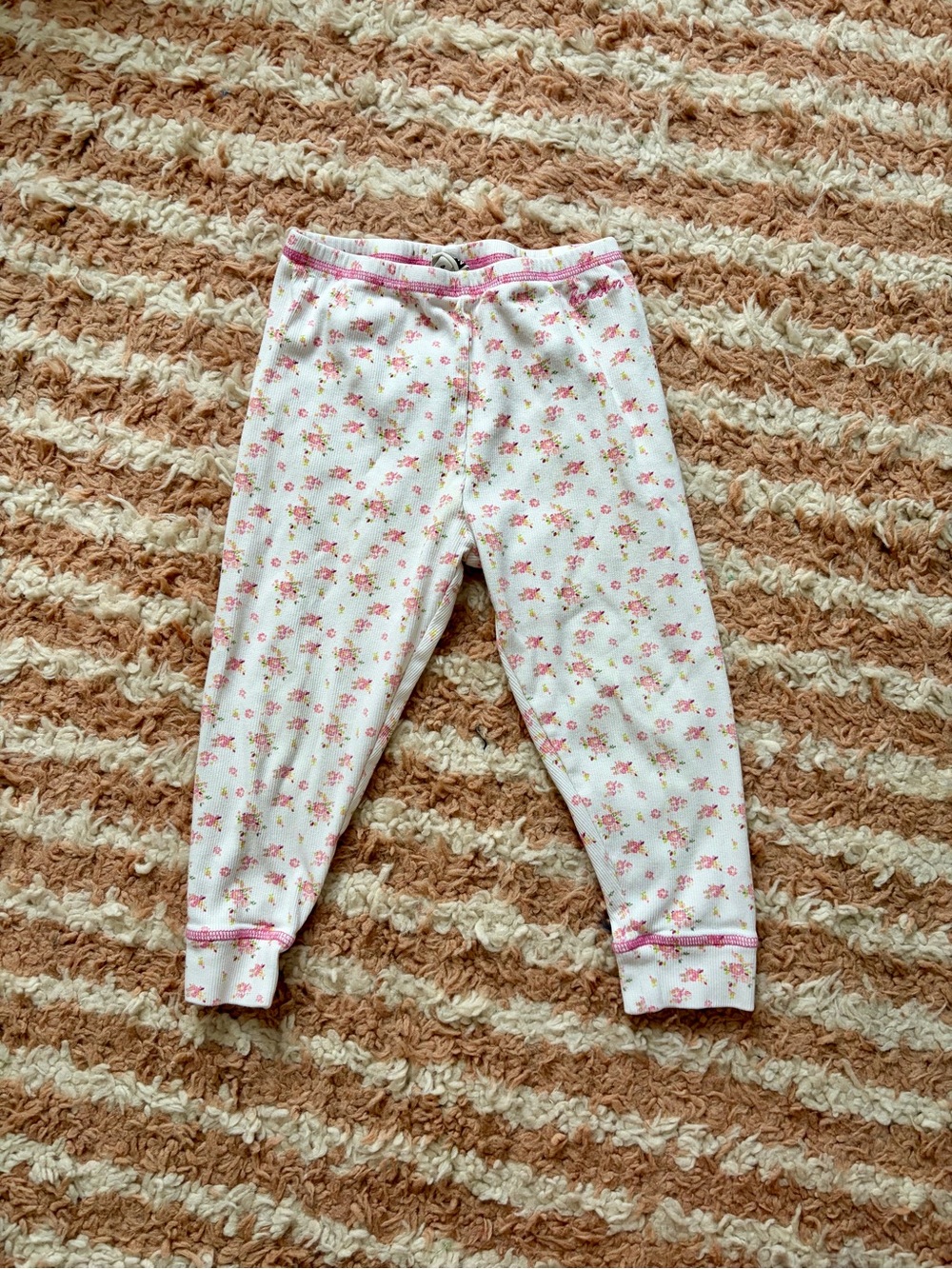 Bonton Floral Pink Cotton Leggings
